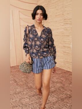 Ulla Johnson Manet Blouse Twilight Size 4